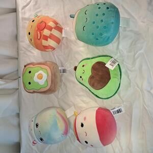 Cute Plush Food-Themed SquishmellowsSet of 6